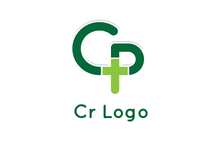 letter C and letter P forming first aid sign