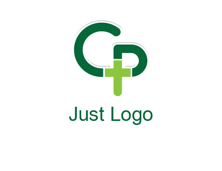 letter C and letter P forming first aid sign
