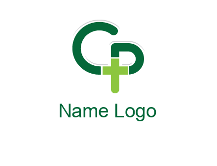 letter C and letter P forming first aid sign