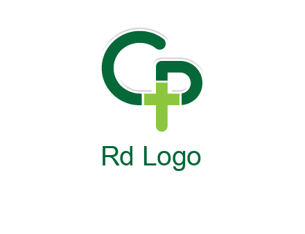 letter C and letter P forming first aid sign