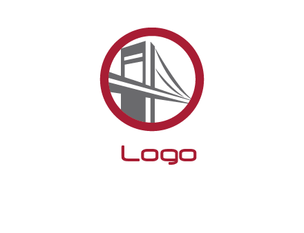 bridge in circle engineering logo
