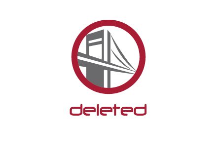 bridge in circle engineering logo