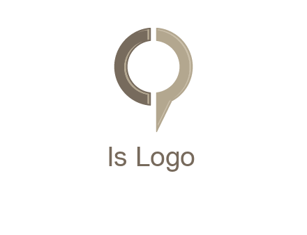 letter C forming letter Q