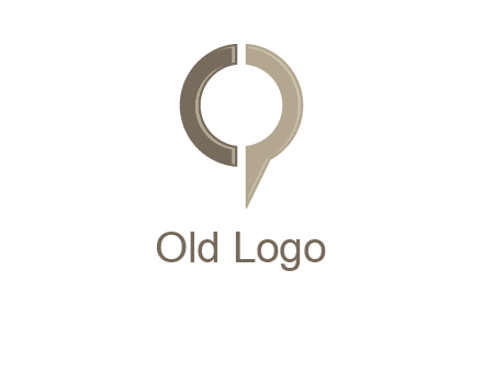 letter C forming letter Q