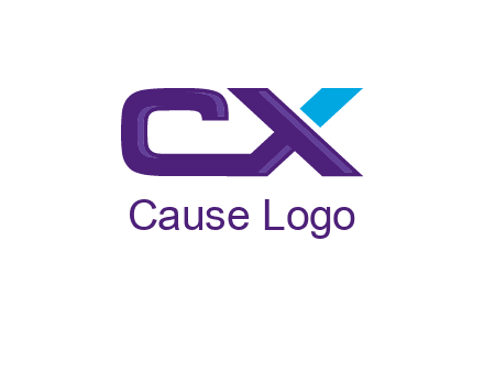 letter C and X joined together