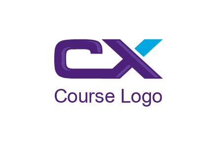 letter C and X joined together
