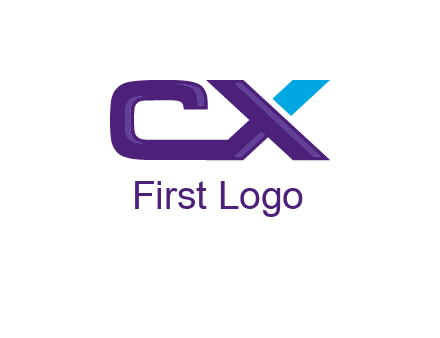 letter C and X joined together