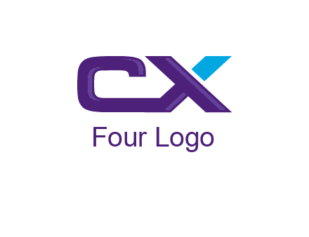 letter C and X joined together