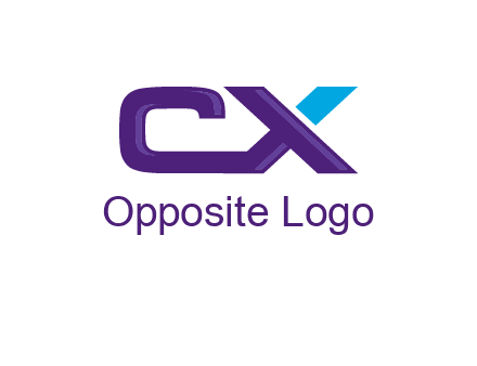 letter C and X joined together