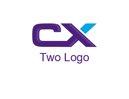 letter C and X joined together