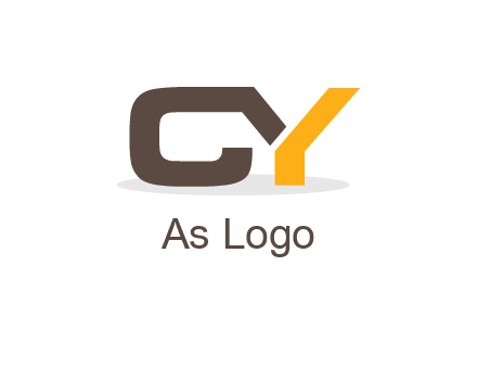 letter C and Y joined together