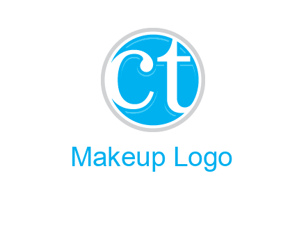 Letters CT are in outline circle logo