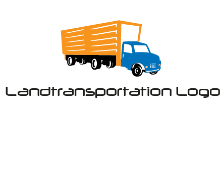 truck transportation logo