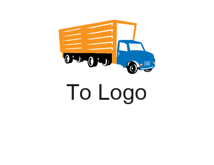 truck transportation logo