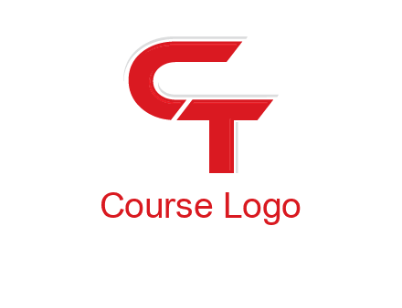 letter C joining letter T