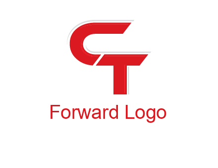 letter C joining letter T