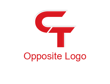letter C joining letter T