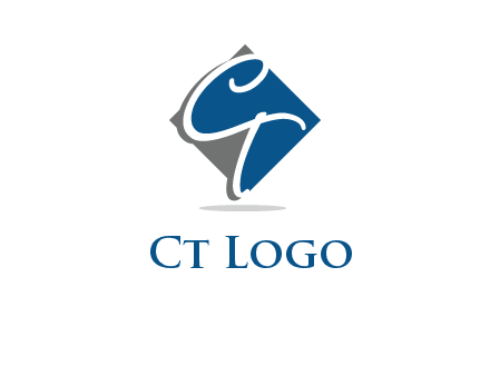 Letters CT are in rhombus logo