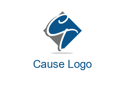 Letters CT are in rhombus logo