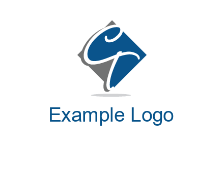 Letters CT are in rhombus logo