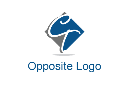 Letters CT are in rhombus logo