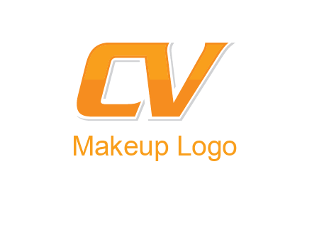 letter CV joined together