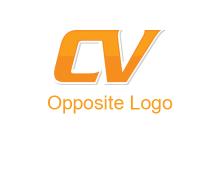 letter CV joined together