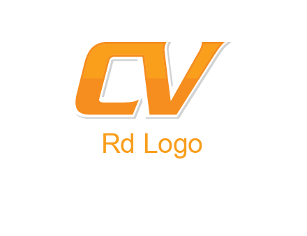 letter CV joined together
