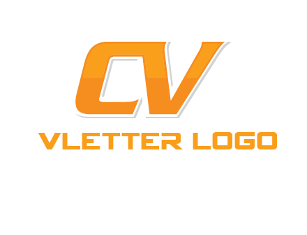 letter CV joined together