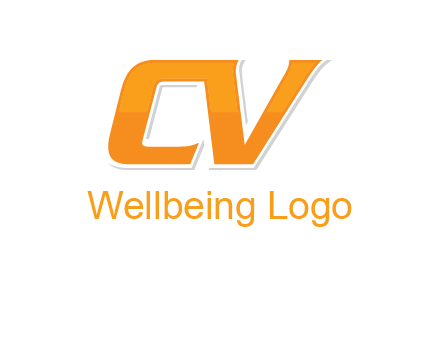 letter CV joined together