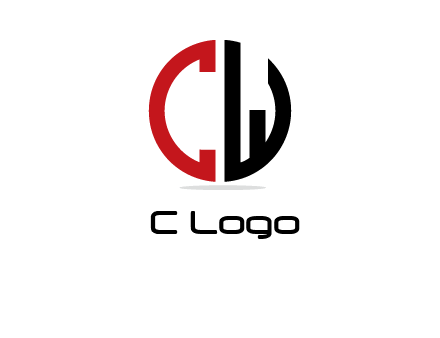 letter CW forming circle