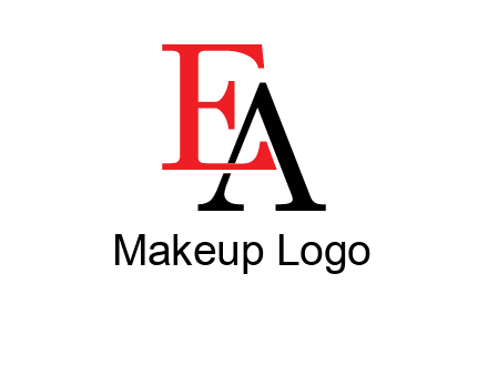letter EA joined together