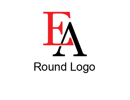 letter EA joined together