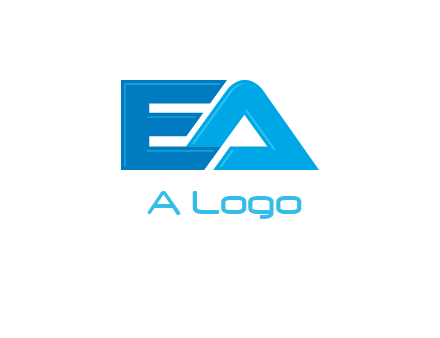 letter E and letter A joined together
