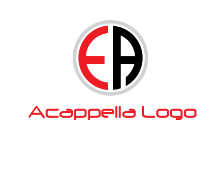 Letters EA are in circle logo