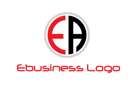 Letters EA are in circle logo