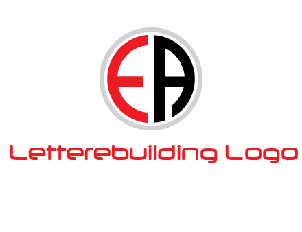 Letters EA are in circle logo