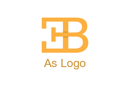 letter B forming letter E