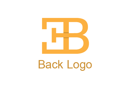 letter B forming letter E