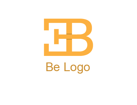 letter B forming letter E