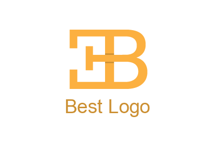 letter B forming letter E