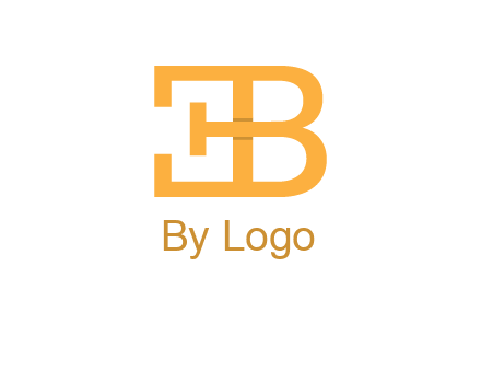 letter B forming letter E