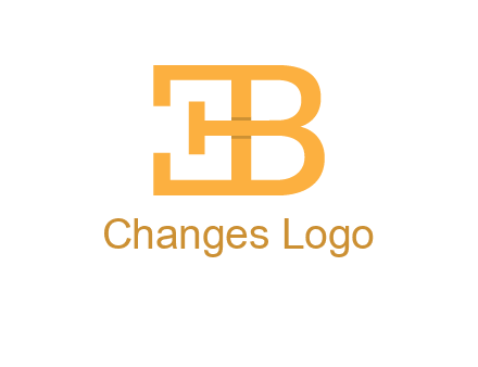 letter B forming letter E