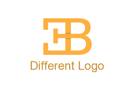 letter B forming letter E