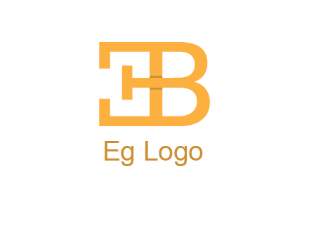 letter B forming letter E