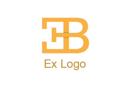 letter B forming letter E