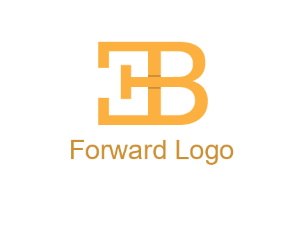 letter B forming letter E