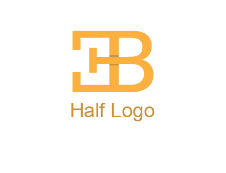letter B forming letter E