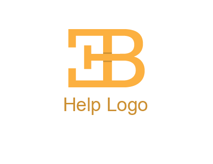 letter B forming letter E