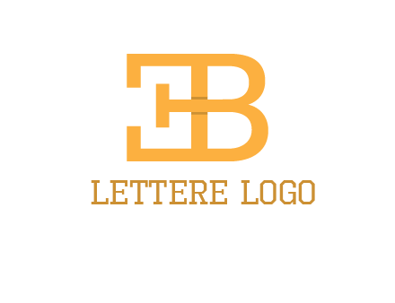 letter B forming letter E